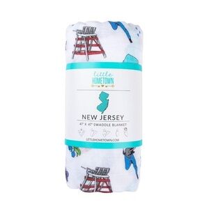 Little Hometown New Jersey Swaddle Blanket
